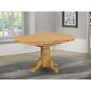 Avon Oval Table With 18" Butterfly Leaf -Black And Cherry Finish. By East West Furniture | Dining Tables | Modishstore - 4