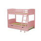 Youth Bunk Bed Pink AYB-07-TU By East West Furniture | Beds | Modishstore - 2