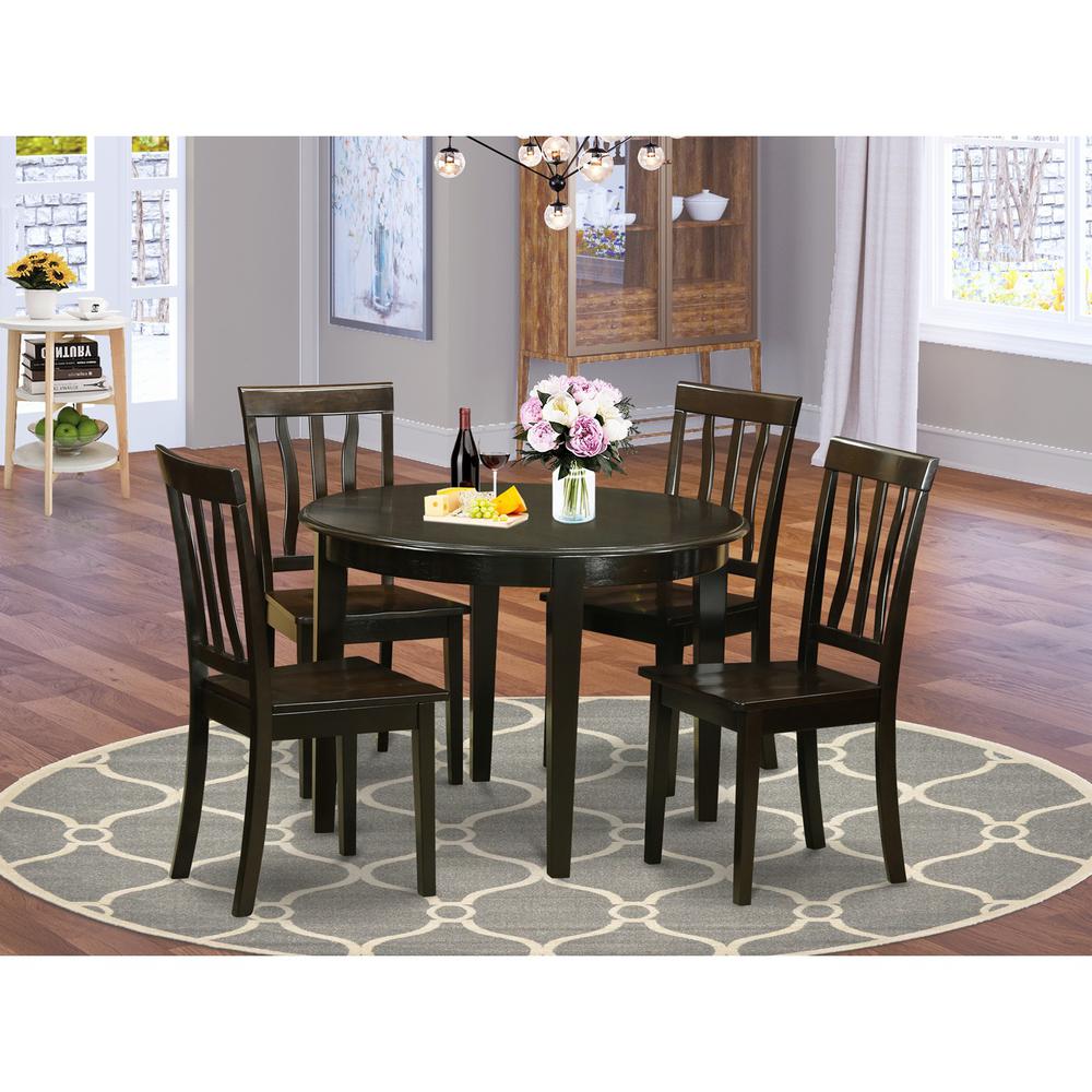 5 Pc Kitchen Table Set-Table And 4 Kitchen Chairs By East West Furniture | Dining Sets | Modishstore