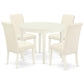 Dining Room Set Linen White BOBA5-WHI-01 By East West Furniture | Dining Sets | Modishstore - 2