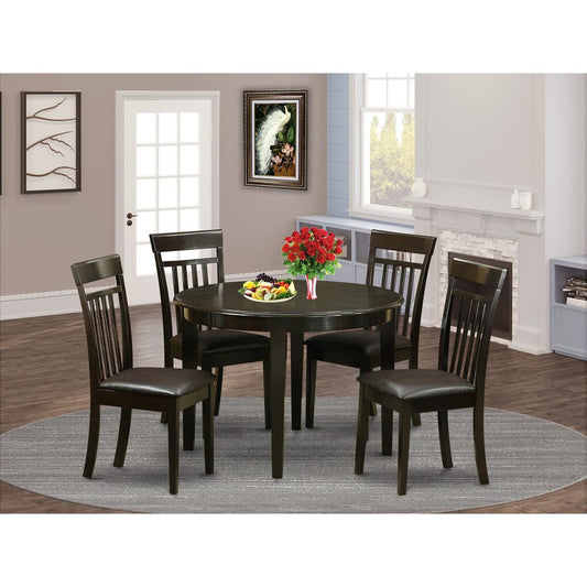 5 Pc Kitchen Nook Dining Set-Kitchen Table And 4 Kitchen Chairs By East West Furniture | Dining Sets | Modishstore