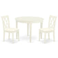Dining Room Set Linen White BOCL3-WHI-C By East West Furniture | Dining Sets | Modishstore - 2