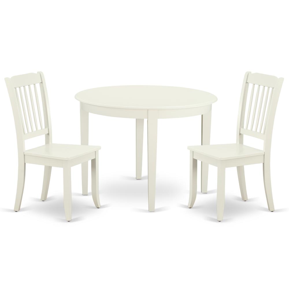 Dining Room Set Linen White BODA3-LWH-W By East West Furniture | Dining Sets | Modishstore - 2