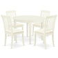 Dining Room Set Linen White BODA5-WHI-C By East West Furniture | Dining Sets | Modishstore - 2