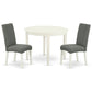 Dining Room Set Linen White BODR3-LWH-07 By East West Furniture | Dining Sets | Modishstore - 2