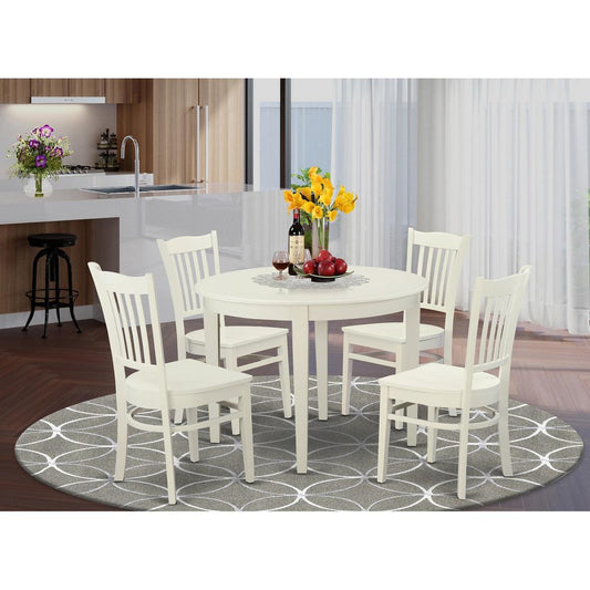 5 Pc Dinette Set - Small Kitchen Table And 4 Dining Chairs By East West Furniture | Dining Sets | Modishstore