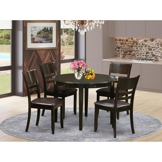 5 Pc Small Kitchen Table Set--Kitchen Dining Nook And 4 Kitchen Chairs By East West Furniture | Dining Sets | Modishstore