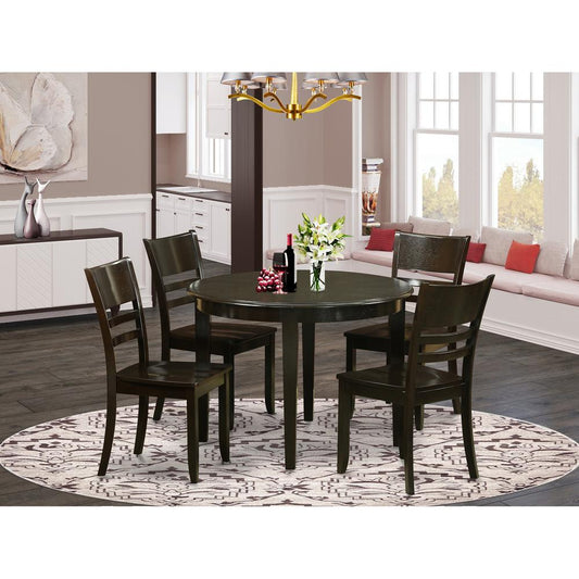 5 Pc Small Kitchen Table And Chairs Set-Dining Table And 4 Dining Chairs By East West Furniture | Dining Sets | Modishstore