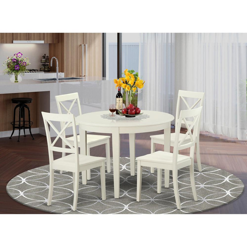 5 Pckitchen Nook Dining Set For 4-Table And 4 Kitchen Chairs By East West Furniture | Dining Sets | Modishstore