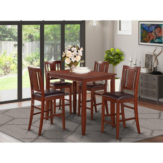 5 Pc Counter Height Table Set-Counter Height Table And 4 Stools By East West Furniture | Dining Sets | Modishstore