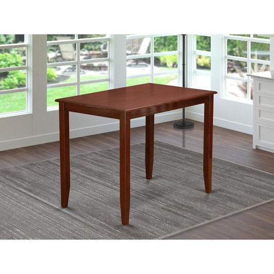 Buckland Counter Height Rectangular Table 30"X48" In Mahogany Finish By East West Furniture | Dining Tables | Modishstore
