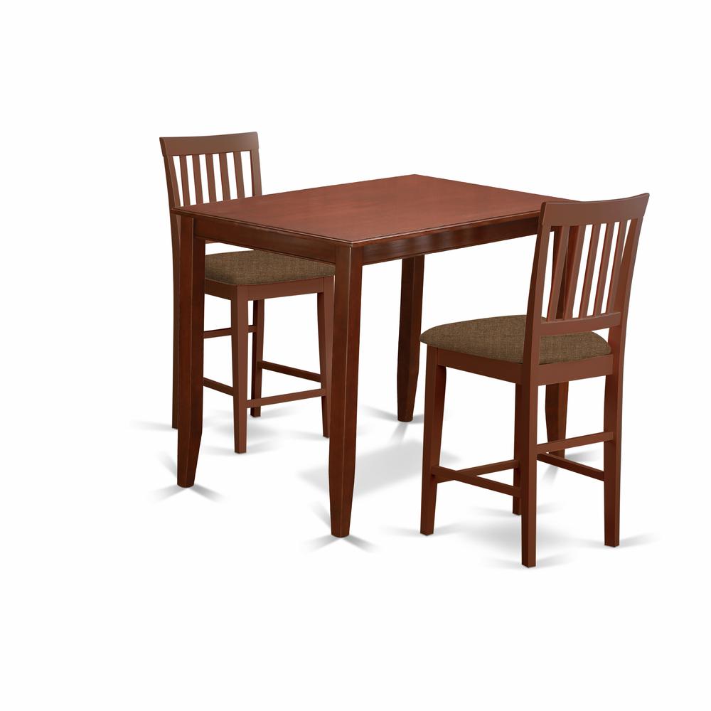 3 Pc Counter Height Table Set-Table And 2 Dinette Chairs. By East West Furniture | Dining Sets | Modishstore - 2