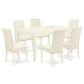 Dining Room Set Linen White CABA7-LWH-01 By East West Furniture | Dining Sets | Modishstore - 2