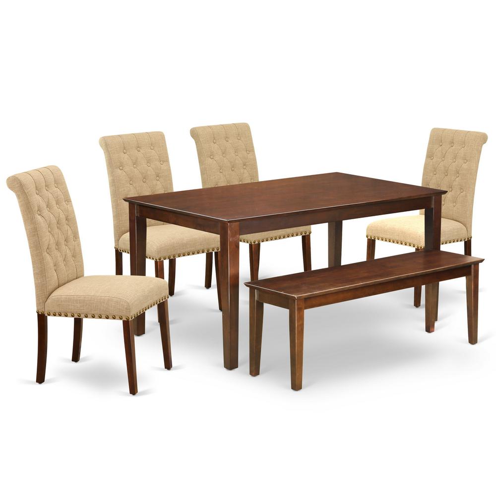 Dining Room Set Mahogany CABR6-MAH-04 By East West Furniture | Dining Sets | Modishstore - 2