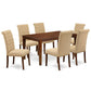 Dining Room Set Mahogany CABR7-MAH-04 By East West Furniture | Dining Sets | Modishstore - 2