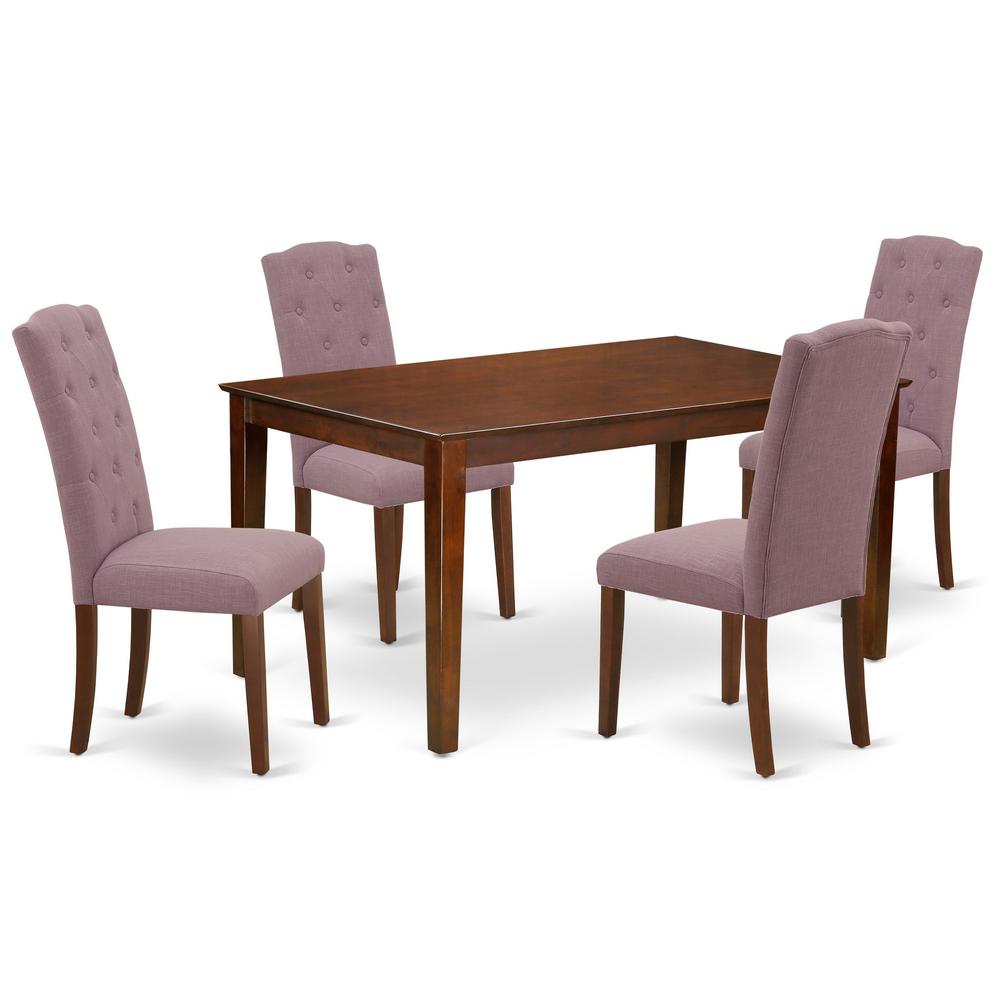 Dining Room Set Mahogany CACE5-MAH-10 By East West Furniture | Dining Sets | Modishstore - 2