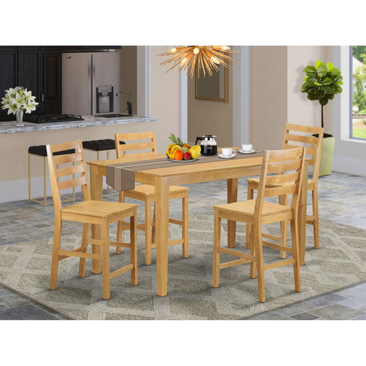 5 Pc Counter Height Dining Room Set-Pub Table And 4 Kitchen Dining Chairs. By East West Furniture | Dining Sets | Modishstore