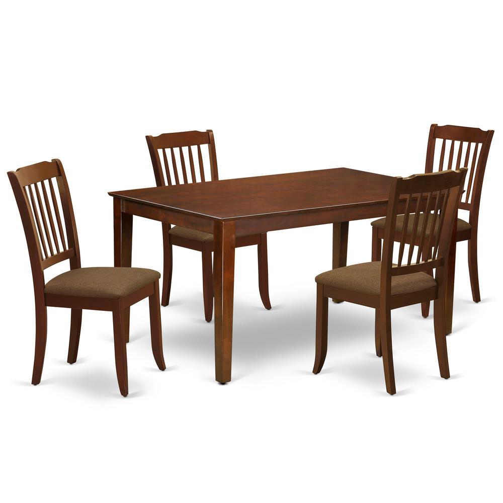 Dining Room Set Mahogany CADA5-MAH-C By East West Furniture | Dining Sets | Modishstore - 2