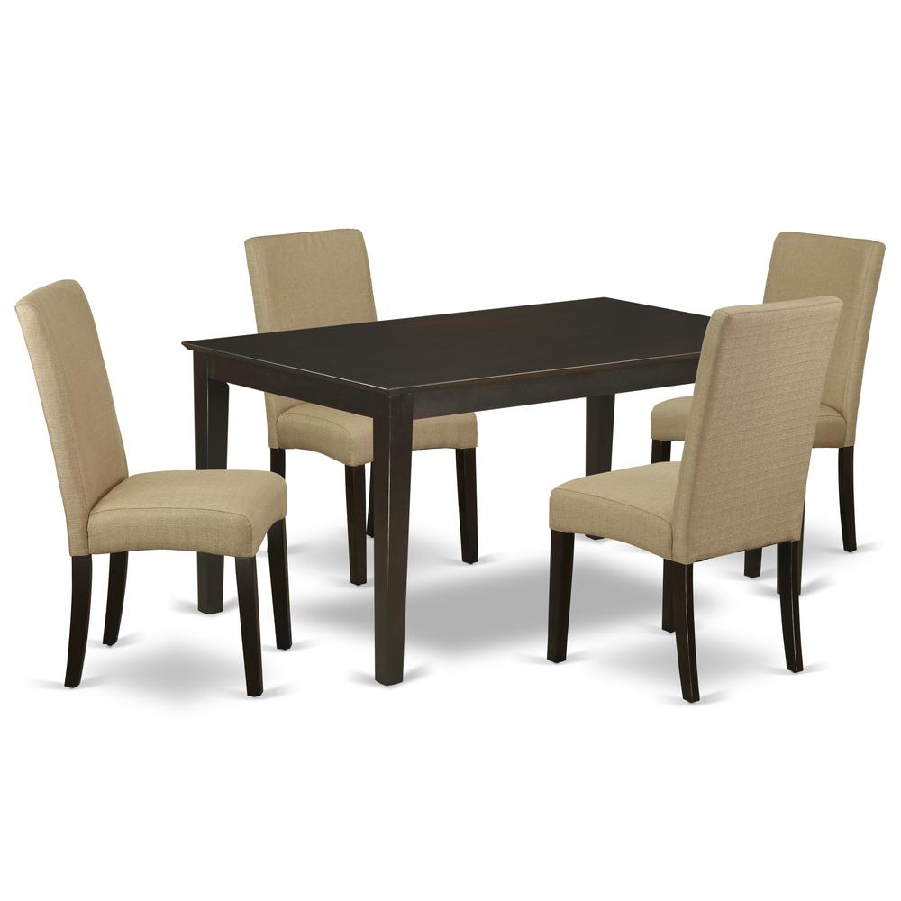 Dining Room Set Cappuccino CADR5-CAP-03 By East West Furniture | Dining Sets | Modishstore - 2