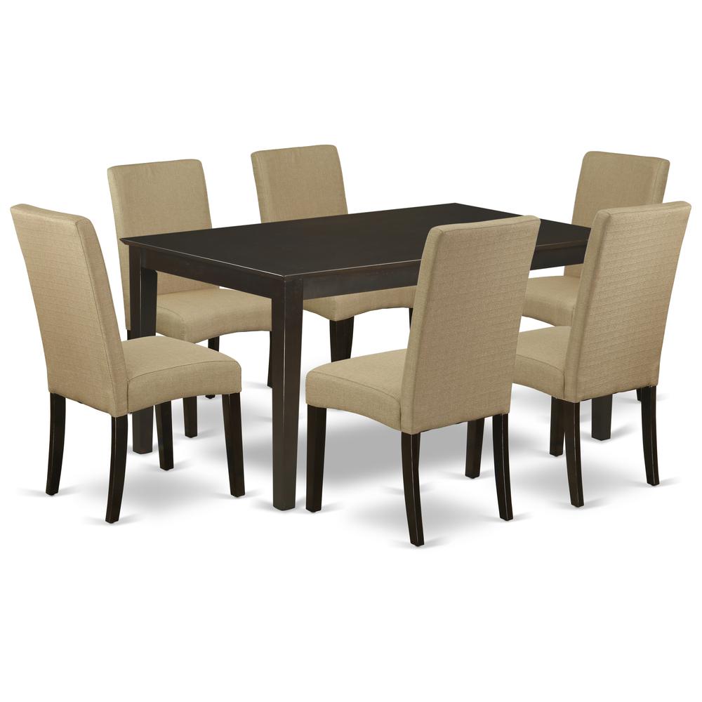Dining Room Set Cappuccino CADR7-CAP-03 By East West Furniture | Dining Sets | Modishstore - 2