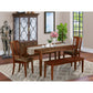 5 Pc Dining Room Set-Table And 2 Dining Chairs And 2 Benches By East West Furniture | Dining Sets | Modishstore