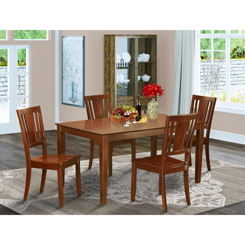 5 Pc Dining Room Set - Dining Table And 4 Dining Chairs By East West Furniture | Dining Sets | Modishstore