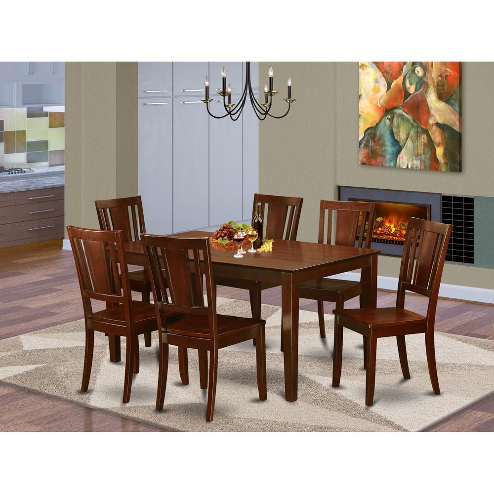 7 Pc Formal Dining Room Set- Dining Roomtable And 6 Dining Chairs By East West Furniture | Dining Sets | Modishstore