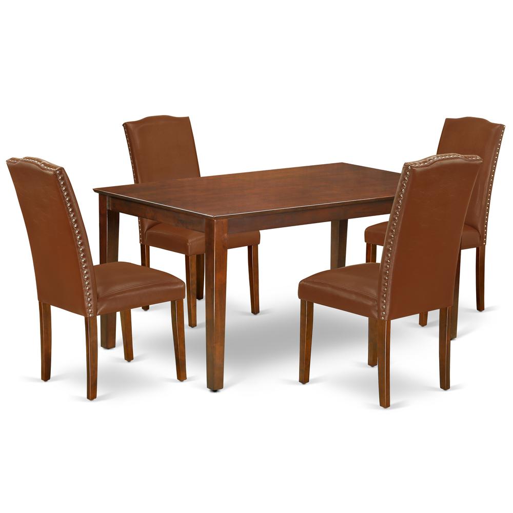 Dining Room Set Mahogany CAEN5-MAH-66 By East West Furniture | Dining Sets | Modishstore - 2