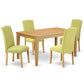 Dining Room Set Oak CAEN5-OAK-07 By East West Furniture | Dining Sets | Modishstore - 2