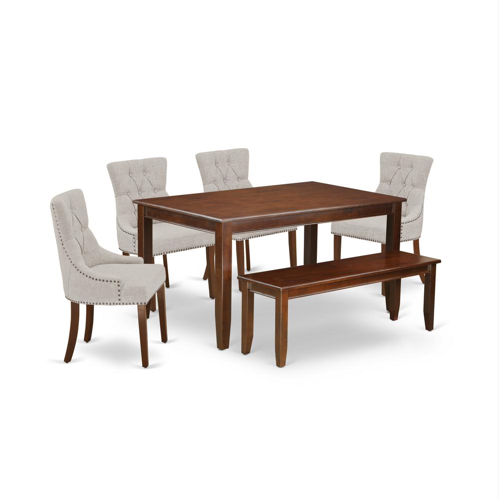 Dining Room Set Mahogany CAFR6-MAH-05 By East West Furniture | Dining Sets | Modishstore - 2