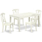 Dining Room Set Linen White CAKE5-LWH-W By East West Furniture | Dining Sets | Modishstore - 2