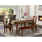 5 Pc Dining Room Set-Dining Table And 2 Chairs And 2 Benches By East West Furniture | Dining Sets | Modishstore
