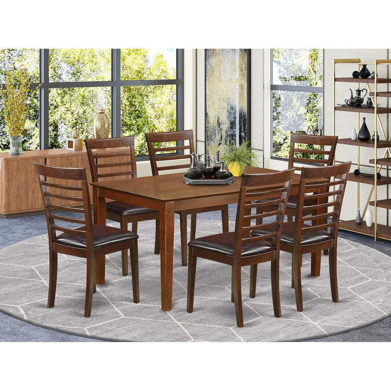 7 Pc Dining Set- Dining Table And 6 Dining Chairs By East West Furniture | Dining Sets | Modishstore
