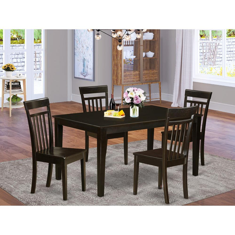 5 Pc Kitchen Table Set For 4 Set-Kitchen Table And 4 Kitchen Dining Chairs By East West Furniture | Dining Sets | Modishstore