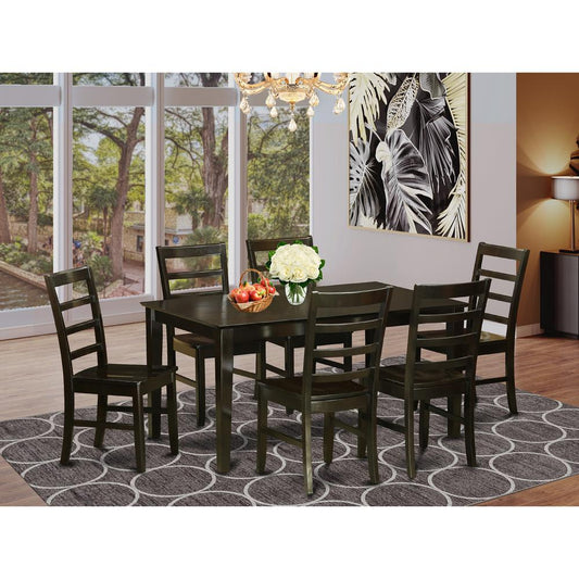 7 Pc Formal Dining Room Set-Table And 6 Matching Dining Chairs By East West Furniture | Dining Sets | Modishstore