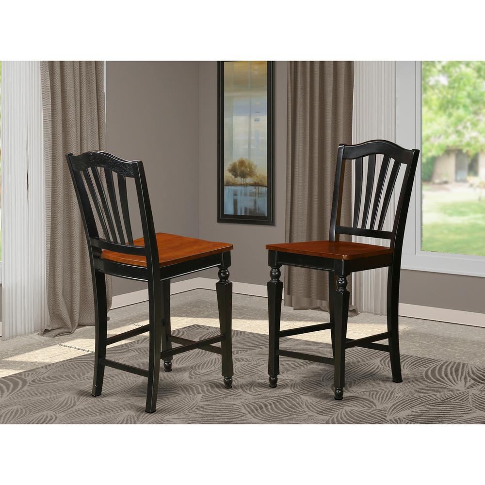 Dining Room Set Black & Cherry SUCH5H-BCH-W By East West Furniture | Dining Sets | Modishstore - 4