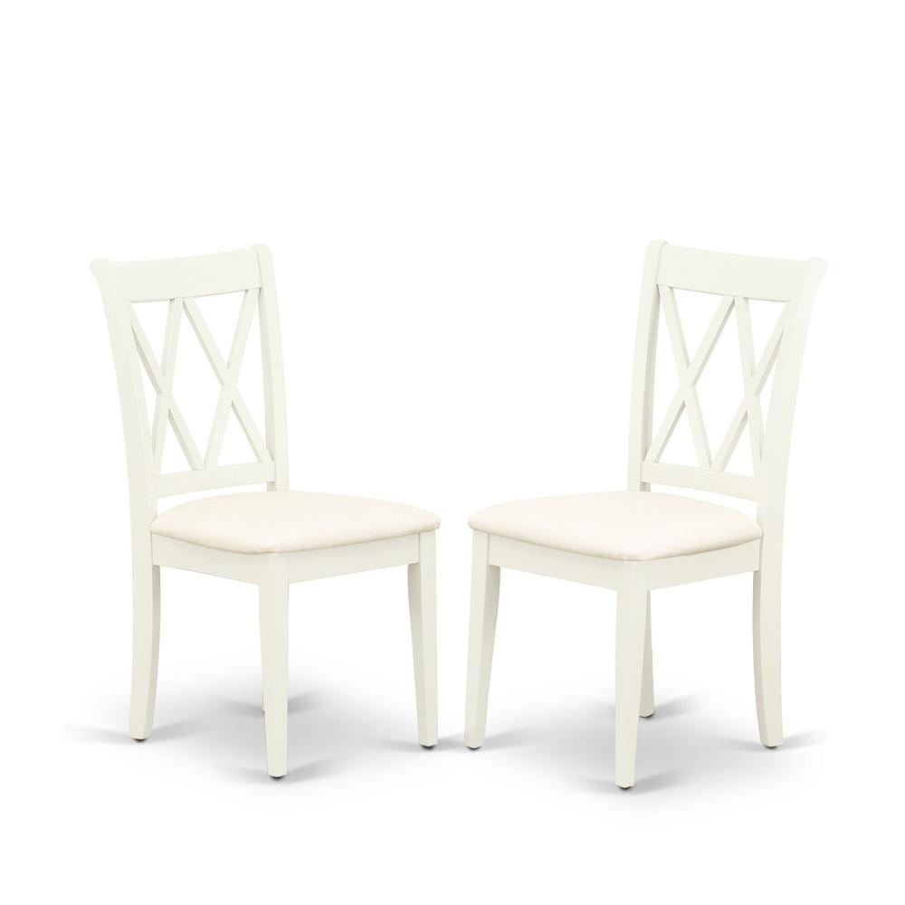 Dining Room Set Linen White MZCL3 - LWH - C By East West Furniture | Dining Sets | Modishstore - 3