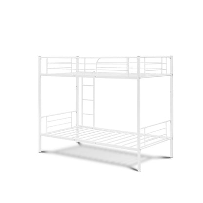 Danbury Twin Bunk Bed In Powder Coating Black Color By East West Furniture | Beds | Modishstore - 5