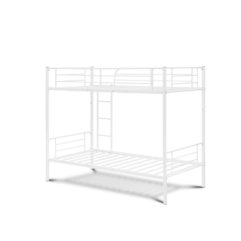 Danbury Twin Bunk Bed In Powder Coating Black Color By East West Furniture | Beds | Modishstore - 5
