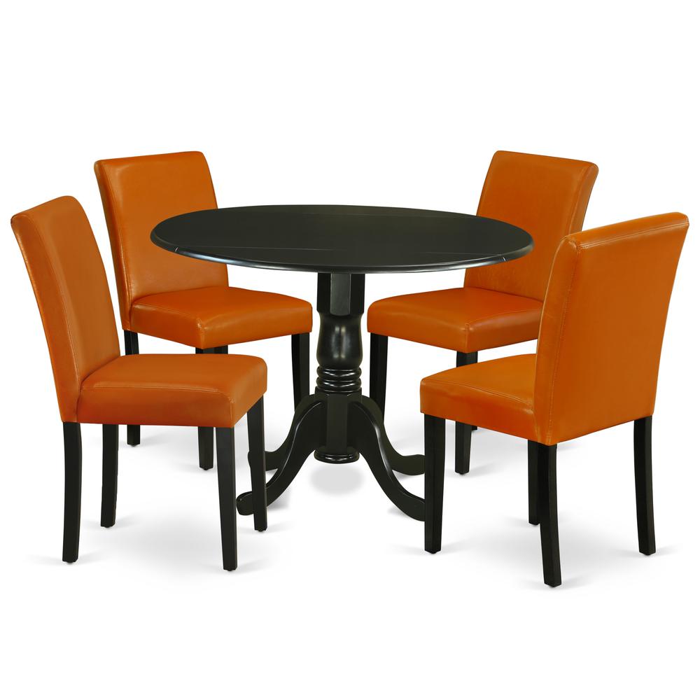 Dining Room Set Black DLAB5-BLK-61 By East West Furniture | Dining Sets | Modishstore - 2