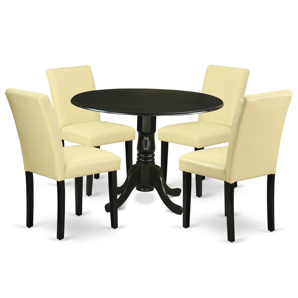 Dining Room Set Black DLAB5-BLK-73 By East West Furniture | Dining Sets | Modishstore - 2