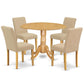 Dining Room Set Oak DLAB5-OAK-04 By East West Furniture | Dining Sets | Modishstore - 2