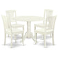 Dining Room Set Linen White DLAV5-LWH-W By East West Furniture | Dining Sets | Modishstore - 2