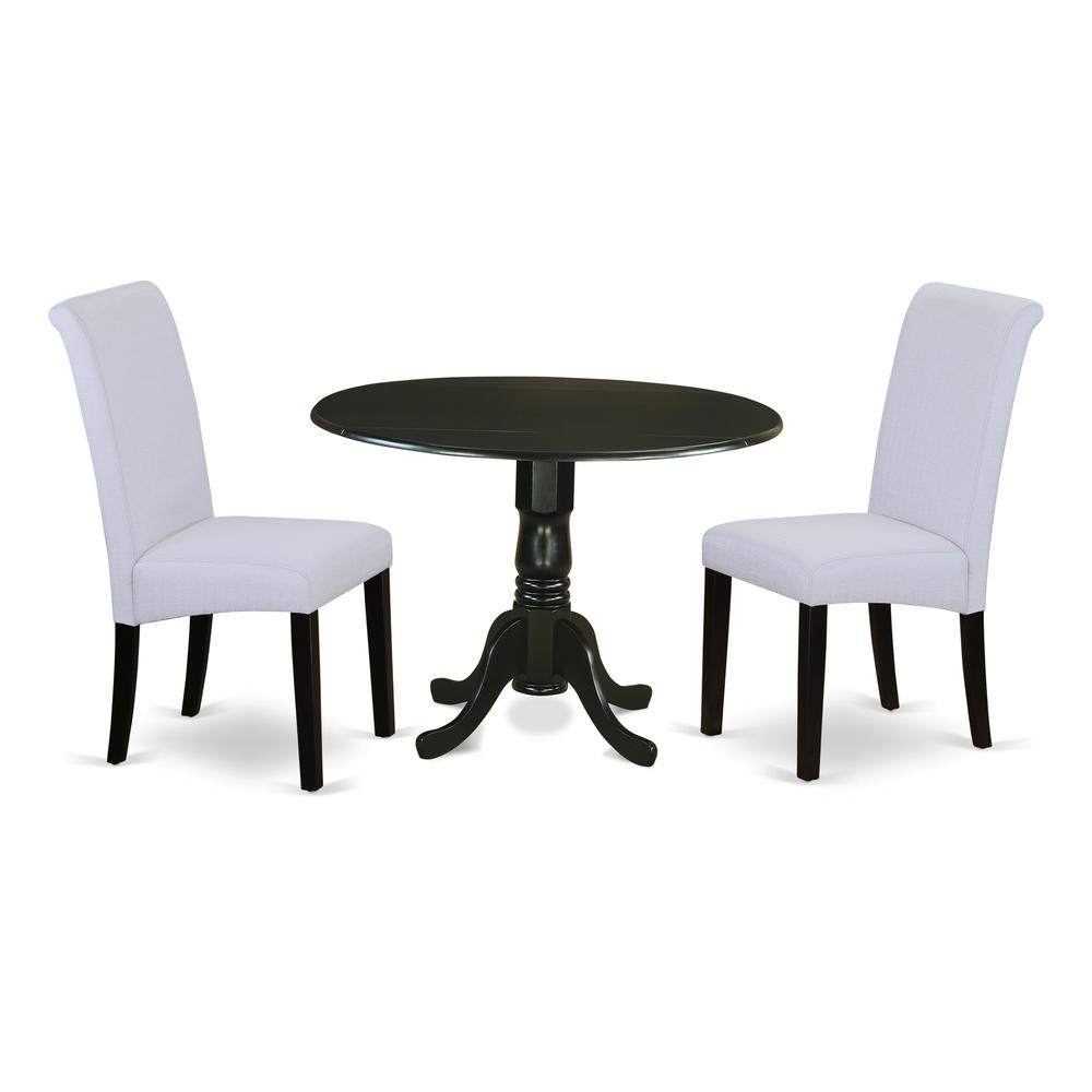 Dining Room Set Black DLBA3-BLK-05 By East West Furniture | Dining Sets | Modishstore - 2