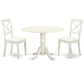 Dining Room Set Linen White DLBO3-LWH-LC By East West Furniture | Dining Sets | Modishstore - 2