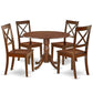 Dining Room Set Mahogany DLBO5-MAH-W By East West Furniture | Dining Sets | Modishstore - 2