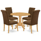 Dining Room Set Oak DLBR5-OAK-18 By East West Furniture | Dining Sets | Modishstore - 2
