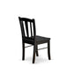 Dublin Chair With Wood Seat In Black Finish - Set Of 2 By East West Furniture | Dining Chairs | Modishstore - 4