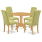 Dining Room Set Oak DLCE5-OAK-07 By East West Furniture | Dining Sets | Modishstore - 2