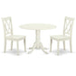 Dining Room Set Linen White DLCL3-LWH-W By East West Furniture | Dining Sets | Modishstore - 2